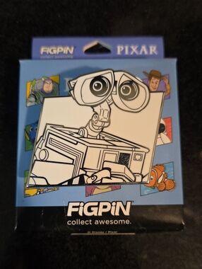 PIXAR FiGPiN WALL·E Enamel Collectible Pin - Black & White